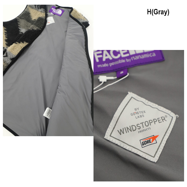 THE NORTH FACE PURPLE LABEL ザ ノースフェイスパープルレーベル NP Wool Boa WINDSTOPPER Field  Vest NA2353N NPウールボアウィンドストッパーフィールドベスト メンズ 正規取扱店